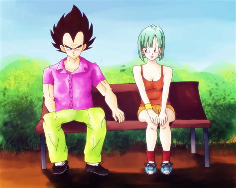 vegeta hentai|Bulma uses her huge tits and throat to fuck Vegeta .